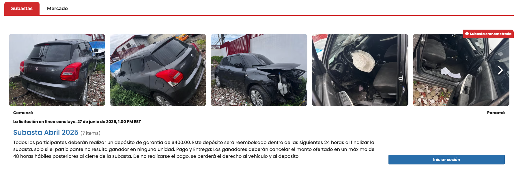 Explorar subastas